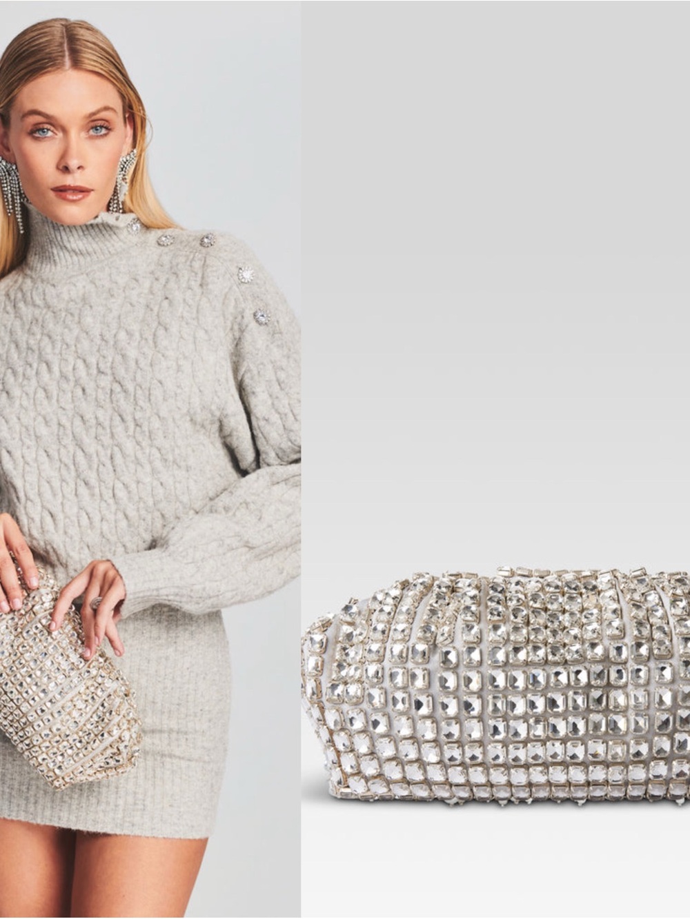 Retrofete Daphnis Crystal Clutch Bag